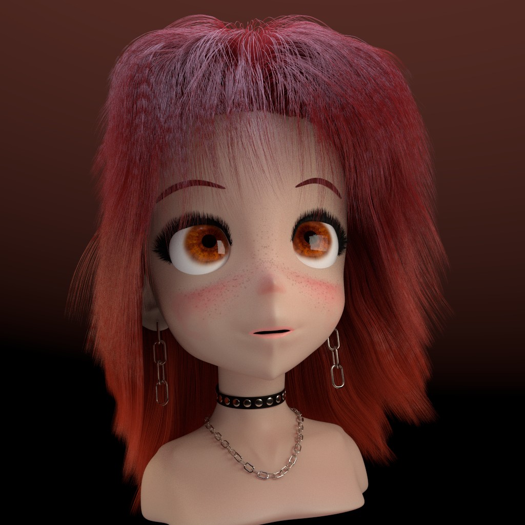 Anime Girl Head preview image 1
